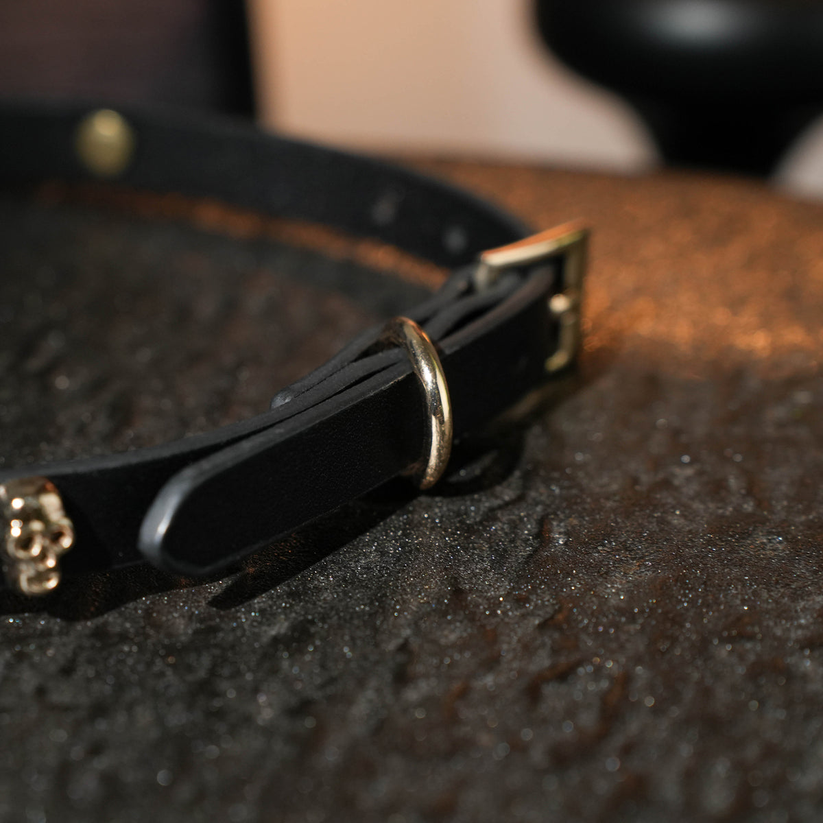 Skull Flower Decorative Choker