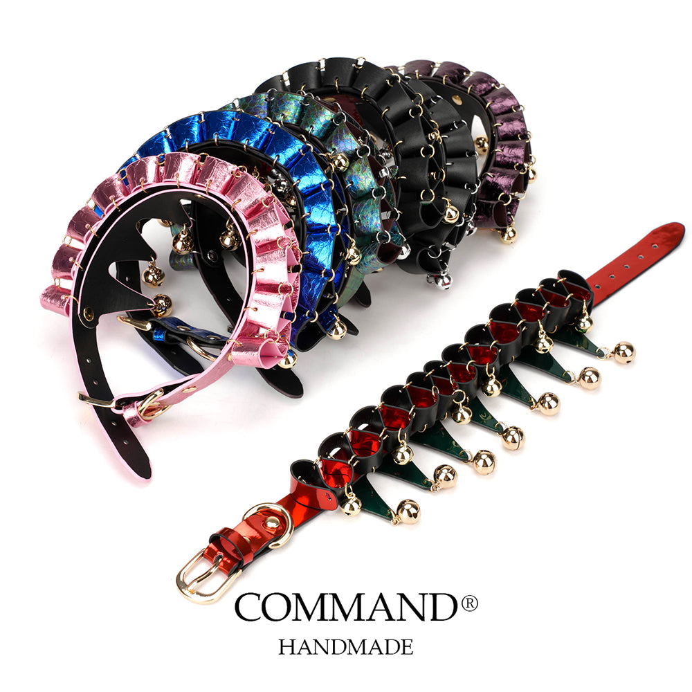 Jesterlet Mini Ruffle Triangle Choker with Bell — included in Complete Jester Set