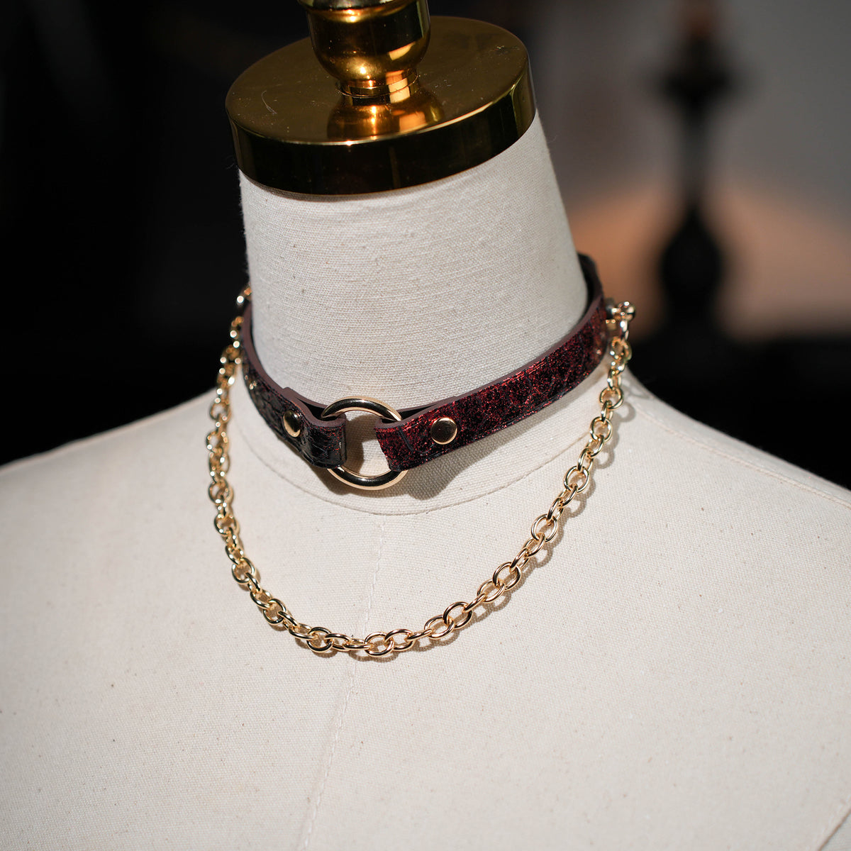 Terra O Ring Choker with Chain