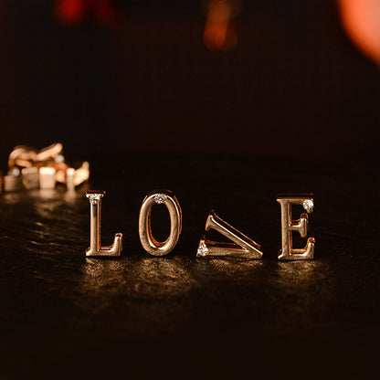 Gold Diamond Letter Pendant (single buy no delivery)