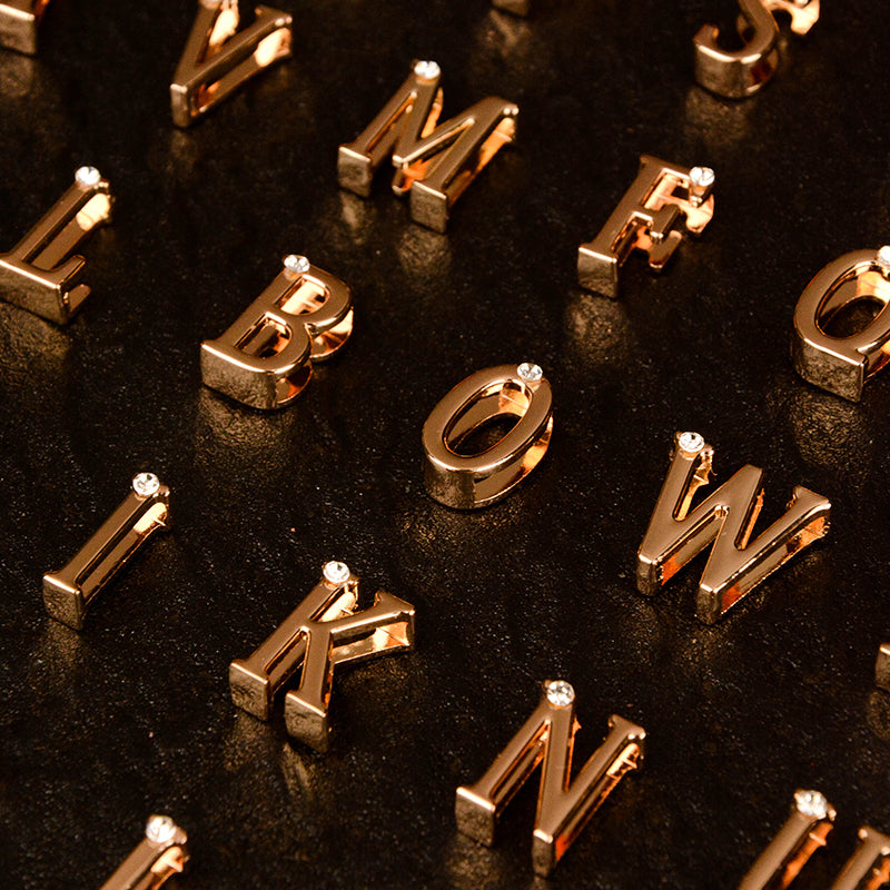 Gold Diamond Letter Pendant (single buy no delivery)