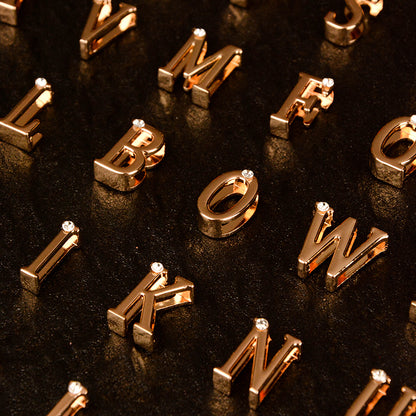 Gold Diamond Letter Pendant (single buy no delivery)