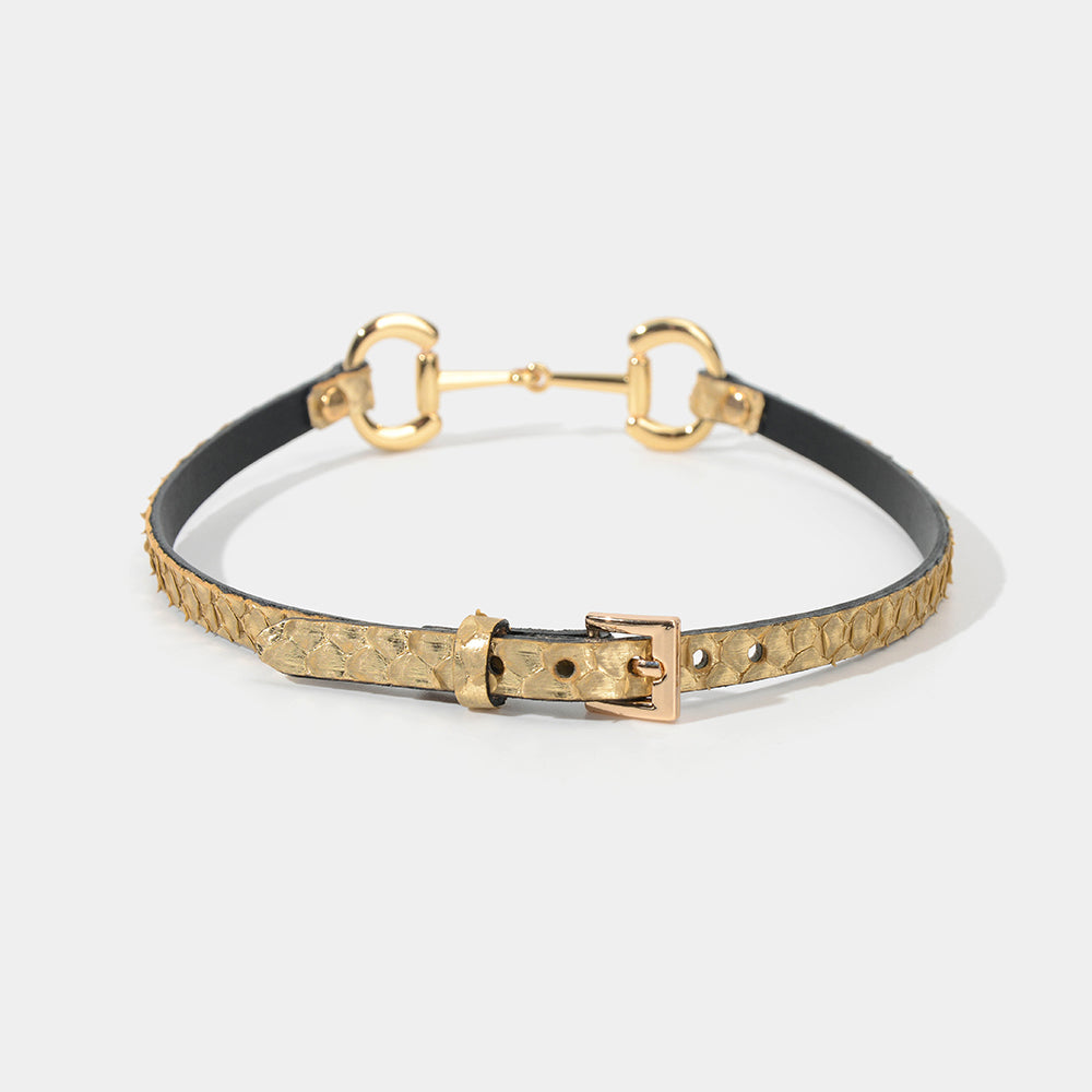 Gold Python Choker/Collar