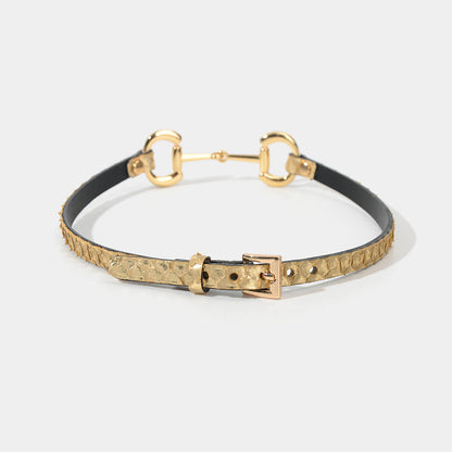 Gold Python Choker/Collar